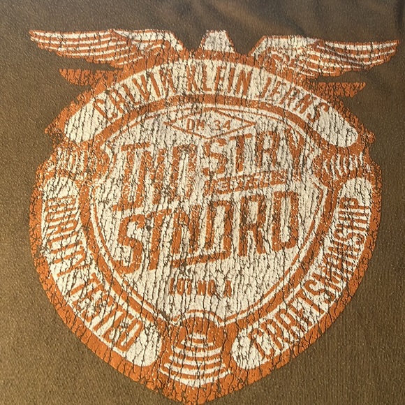 Vintage 90s Men’s Army Green Calvin Klein Graphic T-Shirt - Picture 4 of 9